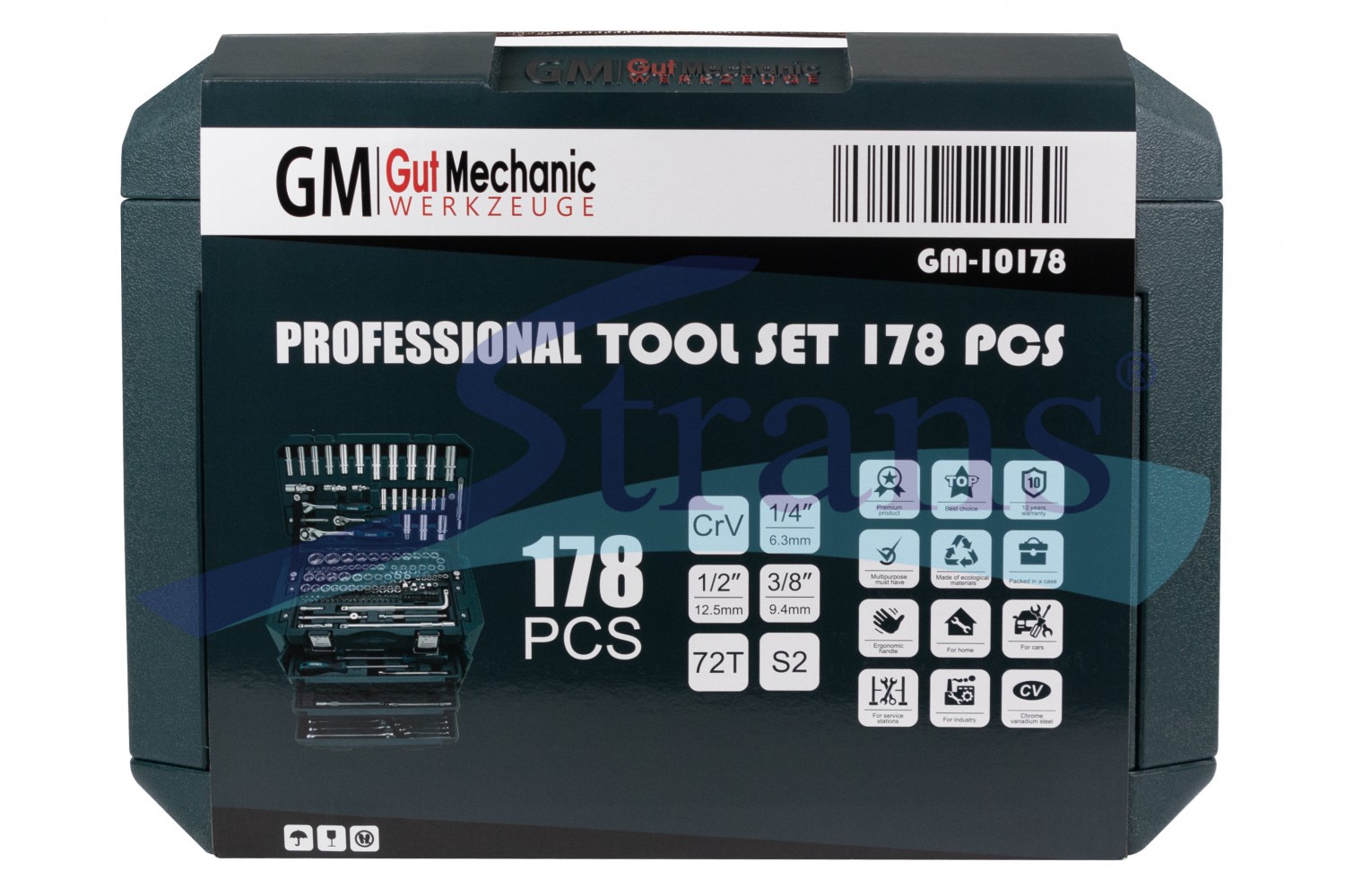 Набір Інструментів Gut Mechanic 178Шт. (Максимальний Комплект Для